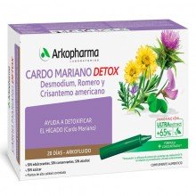Cardo Mariano Detox | Arkofluido | Arkopharma | 20 ampollas - 15ml. | Hígado y vesícula