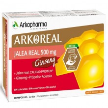 Jalea Real + Ginseng | Arkoreal | Arkopharma | 20 ampollas de 15 ml. | Jalea Real - Energia y vitalidad