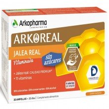 Pack Jalea Real – Light Baja en Azúcar | Arkoreal | Arkopharma | 20 ampollas de 15 ml. | 1000 mgr. | Jalea Real - Energía