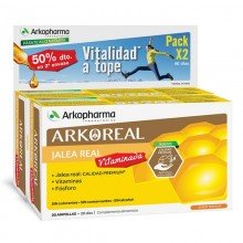 Jalea Real Vitaminada | Arkoreal | Arkopharma | 20 ampollas x2 de 15 ml. | 500 mgr. | Jalea Real - Energía