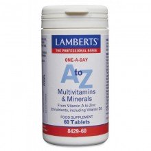 A-Z Multi. | Lamberts | 60 Comps. | Multivitamínico – cansancio – fatiga