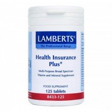 Health Insurance Plus | Lamberts | 125 comps. | Multivitaminico – sin hierro – sin calcio