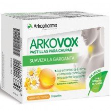 Arkovox Pastillas para chupar Miel-Limón | Arkopharma | 24 Past. 24 + 12 mg | Suavizar garganta