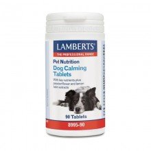Pet Nutrition Dog Calming - Calmantes para Perros | Lamberts | 90comp. 1000mg. 100% Natural | Cambios o Situaciones de Stress