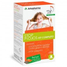 Stop Piojos Kit Completo (Loción Pediculicida + Champú + Lendrera) | Biocidas | Arkopharma | 100 + 125 ml | Antipiojos - Niños