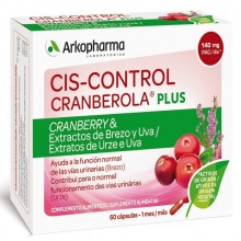 Ciscontrol Cranberola Plus con brezo | Cis-Control | Arkopharma | 60 Cáp. 435 mg | Bienestar urinario - Fitoterapia