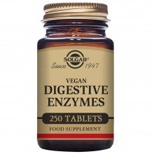 Vegan - Enzimas Digestivas | Solgar | 250 Comp de 144 mg | Sis. Digestivo