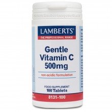 Vitamina C suave 500 mg | Lamberts | 100 Comp de 500 mgr | Sistema inmune