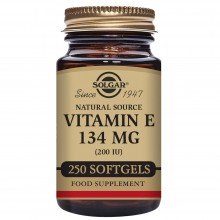 Vitamina E | Solgar | 250 Cáps de 134 mgr | Antioxidante - Antiinflamatorio