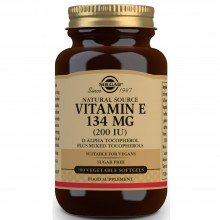 Vitamina E caps. Vegetales | Solgar | 100 Cáps de 134 mgr | Antioxidante - Antiinflamatorio