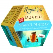 Royal-Vit Infantil| Jalea Real | Nutrition & Santé | 20 dosis | 600 mg con Equinacea y Vitaminas - Sistema defensivo niños