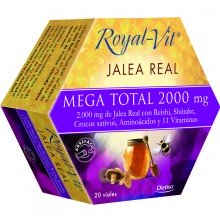 Royal-Vit Mega Total|Jalea Real|Dietisa|20 dosis 2000 mg| ayuda en situaciones de fatiga o cansancio extremo