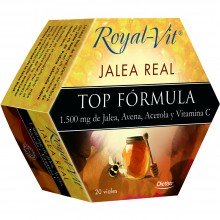 Royal-Vit Top Formula | Jalea Real | Nutrition & Santé | 20 dosis | 1.500 mg de Jalea, Avena, Acerola y Vitamina C - Fatiga