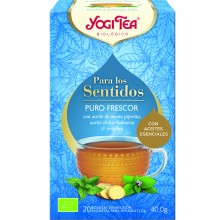 Yogi Tea| Puro Frescor | Nutrition & Santé | 20 bolsas| Menta piperita, hierbabuena, Jengibre Picante y hierba limón - Frescor