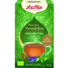 Yogi Tea| Armonía Pura | Nutrition & Santé | 20 bolsas| Aceite esencial de lavanda, melisa fresca y suave rooibos - Relajante