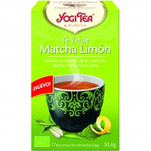 Yogi Tea| Té Verde Matcha Limón| Nutrition & Santé | 17 bolsas| Té Verde, matcha, hierba limón y lima - Estimulante