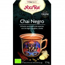 Yogi Tea| Chai Negro| Nutrition & Santé | 17 bolsas| Té Negro, Canela, Jengibre, anís, rooibos - Estimulante