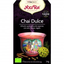 Yogi Tea| Chai Dulce | Nutrition & Santé | 17 bolsas| Anís, hinojo, regaliz y clavo - Disfrutar