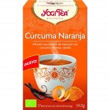 Yogi Tea| Cúrcuma Naranja| Nutrition & Santé | 17 bolsas| Cúrcuma, Naranja, Vainilla - Relajante
