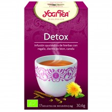 Yogi Tea| Detox| Nutrition & Santé | 17 bolsas| Cardamomo, Jengibre, Regaliz dulce, Cilantro, Salvia, Hinojo - Detox