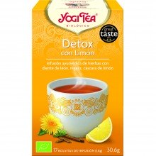 Yogi Tea| Detox con Limón| Nutrition & Santé | 17 bolsas| Jengibre, Regaliz dulce, Diente de león - Detox
