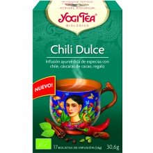Yogi Tea| Chili Dulce | Nutrition & Santé | 17 bolsas| Chile, Cardamomo, Clavo y Canela - Tranquilidad y Concentración