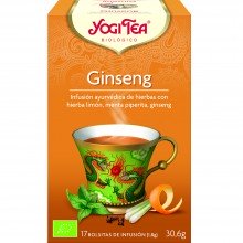 Yogi Tea| Infusión Ginseng| Nutrition & Santé | 17 bolsas| Hierba Limonina, Menta y Ginseng - Estimular y Fortalecer