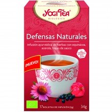 Yogi Tea| Defensas Naturales| Nutrition & Santé | 17 bolsas | Equinácea, Acerola, Bayas de Saúco - Defensas Naturales