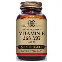 Vitamina E | Solgar | 50 Cáps de 268 mgr | Antioxidante - Antiinflamatorio