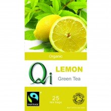 Qi - Té verde Chino con Limón BIO | Nutrition & Santé | 25 bolsitas| Té verde , limón, hierba luisa | Activador & Diurético