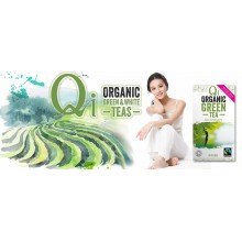 Qi - Té verde con Matcha BIO| Nutrition & Santé | 20 bolsitas| Hojas de té verde y Matcha | Activador & Diurético