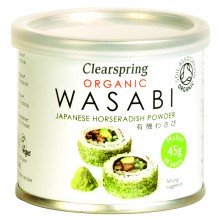ClearSpring - Wasabi BIO en latita | Nutrition & Santé | 25g | Rábano picante y Wasabi | Best Of Japan