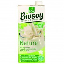 Biosoy - Bebida de Soja Natural | Nutrition & Santé | 1L | Agua y Soja | Bebidas Vegetales