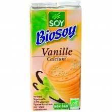 Biosoy - Bebida de Soja Sabor Vainilla | Nutrition & Santé | 1L | Agua, Soja, Vainilla | Bebidas Vegetales
