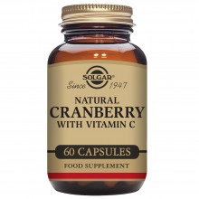 Cranberry + Vit. C | Arándano Rojo + Vit. C | Solgar | 60 Cáps. de 460 mgr. | Infecciones Urinarias - Antioxidante