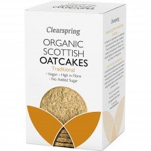 Scottish Oat Cakes | ClearSpring | 200g | Con Aceite de Oliva Virgen Extra | Snacks