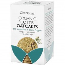 Scottish Oat Cakes| ClearSpring| 200g | Con Aceite de Oliva y Algas | Snacks