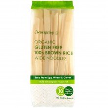 Wide Noodles Brown rice| ClearSpring | 200g | Harina de Arroz Integral