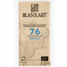 Blanxart - Chocolate Negro Brasil 76% | Nutrition & Santé | 125g | Azúcar, manteca de cacao, Leche, Cacao | Chocolates