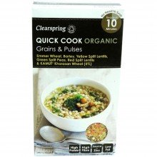 ClearSpring - Quick Cook Cereales y Legumbres | Nutrition & Santé | 250g | Trigo, Cebada, Legumbres | Cereales y Legumbres