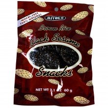 Mitoku Macrobiotic - Snacks de Sésamo Negro | Nutrition & Santé | 60g | Quinoa, Arroz Integral, Sésamo Negro y Tamari | Snacks