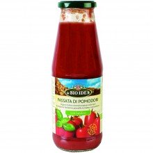 Bio Idea - Tomate Triturado con Albahaca | Nutrition & Santé | 680ml| Tomates y Albahaca | Salsas