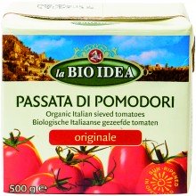 Bio Idea - Tomate Triturado en Tetra Pack | Nutrition & Santé | 500g | Tomates | Salsas