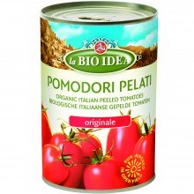 Bio Idea - Tomates Enteros Pelados | Nutrition & Santé | 400g| Tomates y Zumo de Tomate | Salsas