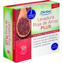 Dietisa - Levadura Roja de Arroz Plus | Nutrition & Santé | 30 cápsulas | Levadura roja arroz | Sistema Circulatorio