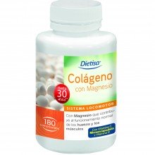 Colágeno con Magnesio |Dietisa | 180 Comprimidos | Colágeno | Sistema Locomotor