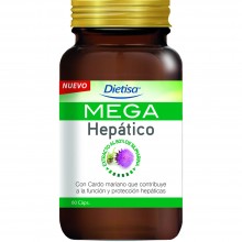 Mega Hepático | Dietisa | 60 capsulas | Extracto de cardo mariano |Mantiene la función hepática