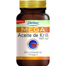 Omega 3 Mega Aceite de Krill |Dietisa| 60 cápsulas | Contribuye al funcionamiento normal del corazón