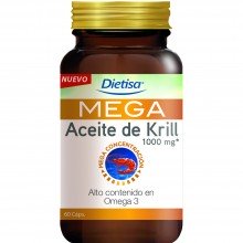 Omega 3 Mega Aceite de Krill |Dietisa| 60 cápsulas | Contribuye al funcionamiento normal del corazón