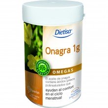 Dietisa - Onagra 1gr | Nutrition & Santé | 120 cápsulas | Aceite de semillas de Onagra | Omegas